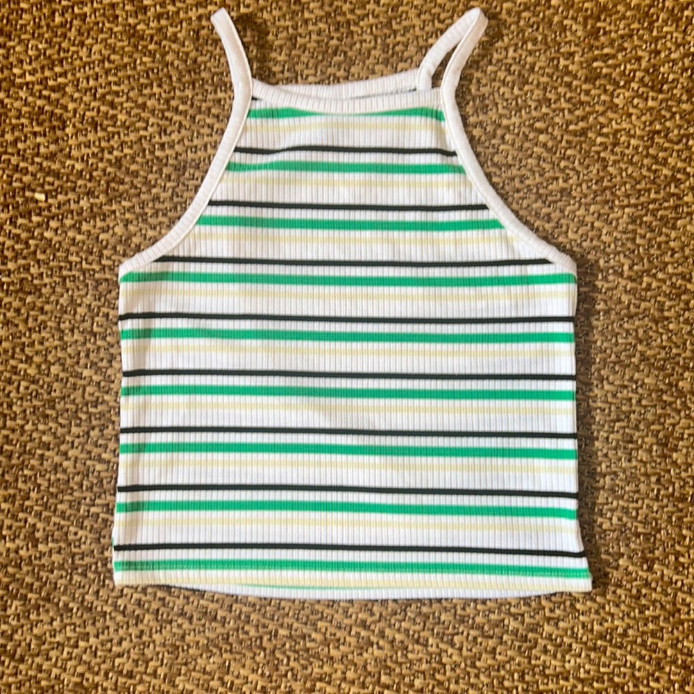 ALYA striped crop top